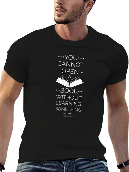 Inspirational Quote Graphic T-Shirt - Learn Something