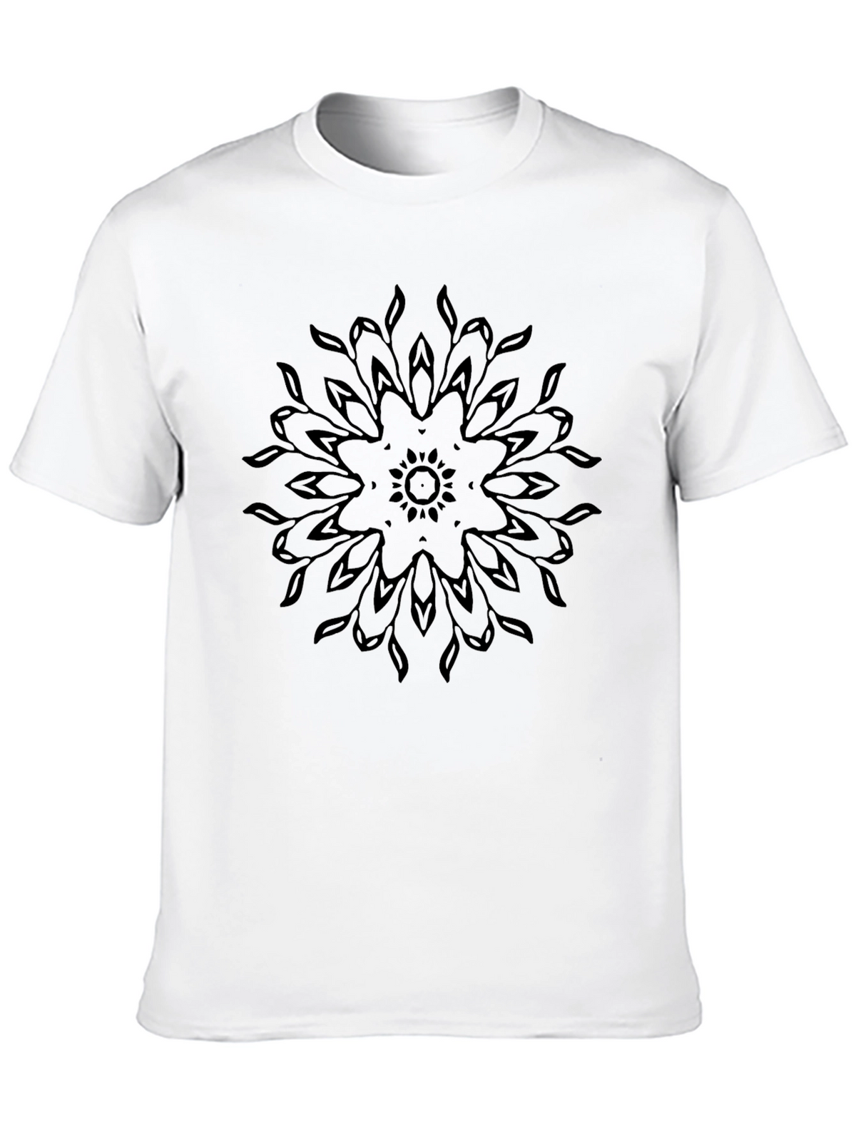 Black Mandala Graphic Tee - Stylish & Comfortable