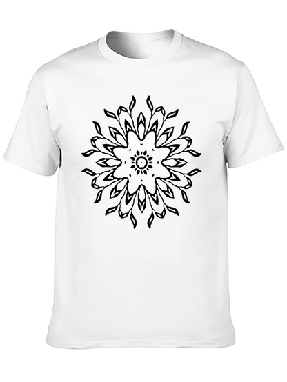 Black Mandala Graphic Tee - Stylish & Comfortable