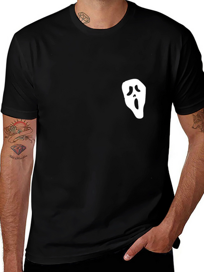 Ghost Face Graphic Black T-Shirt