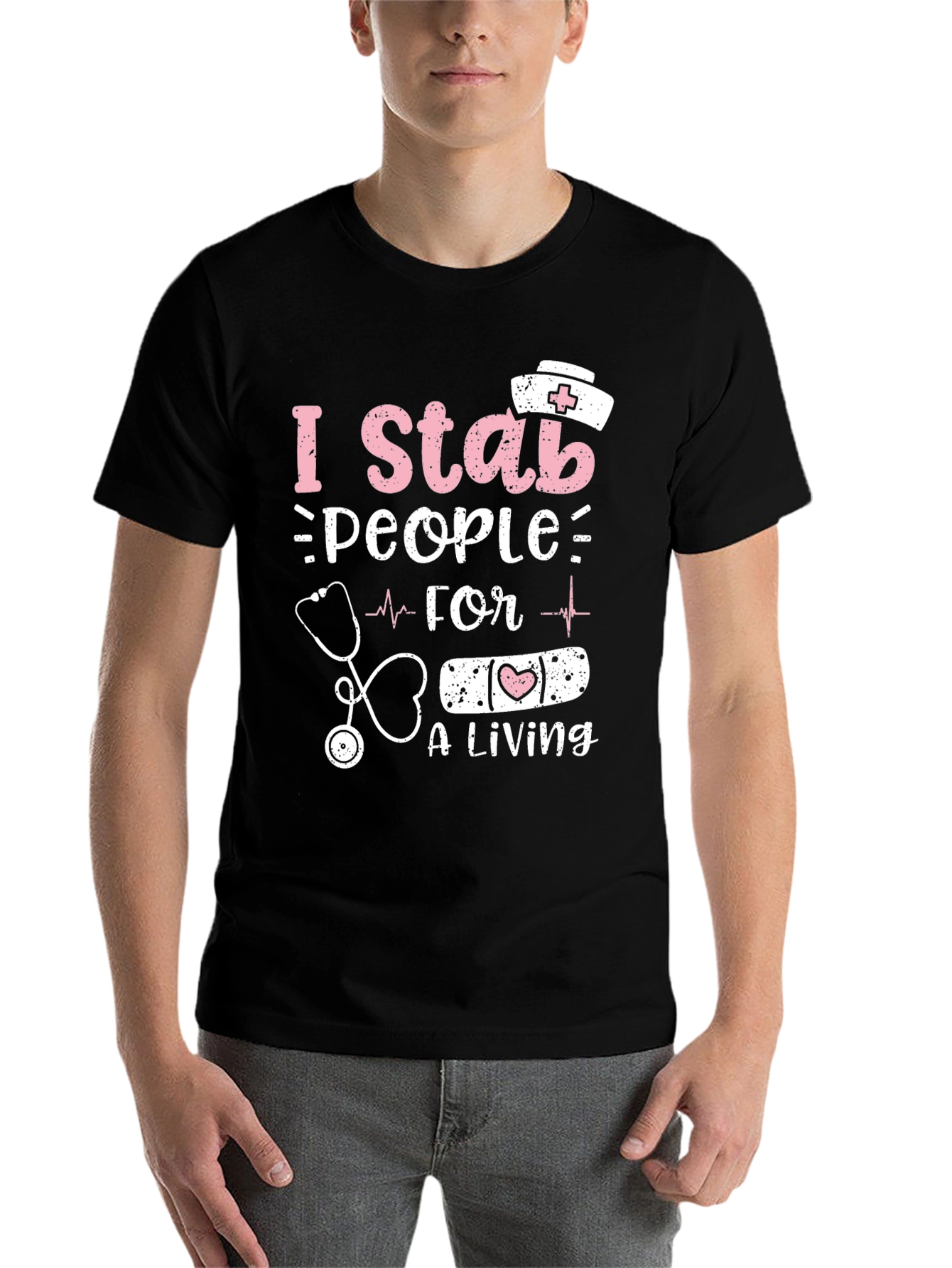 I Stab People For A Living Nurse T-Shirt