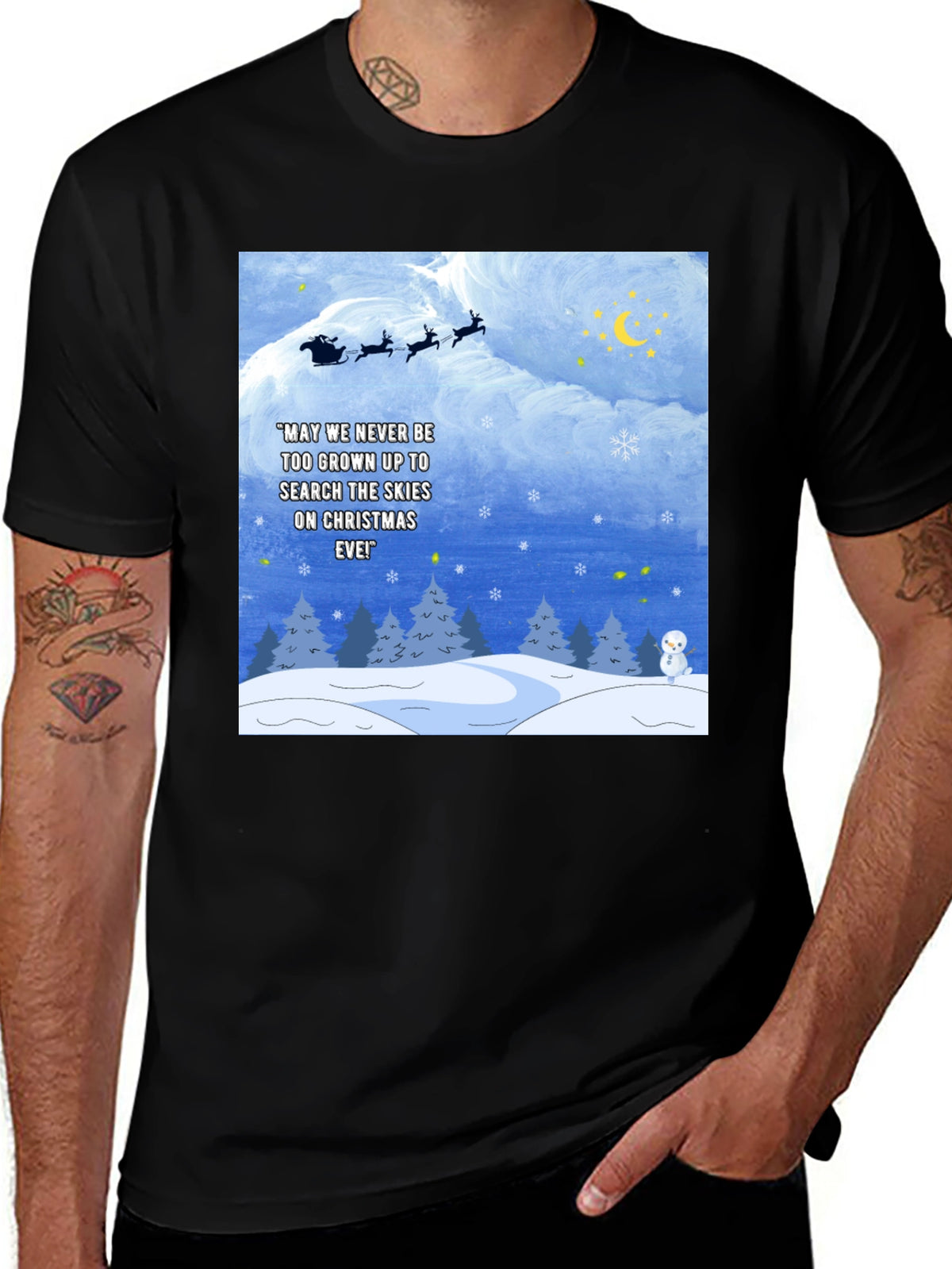 Christmas Eve Sky Search T-Shirt