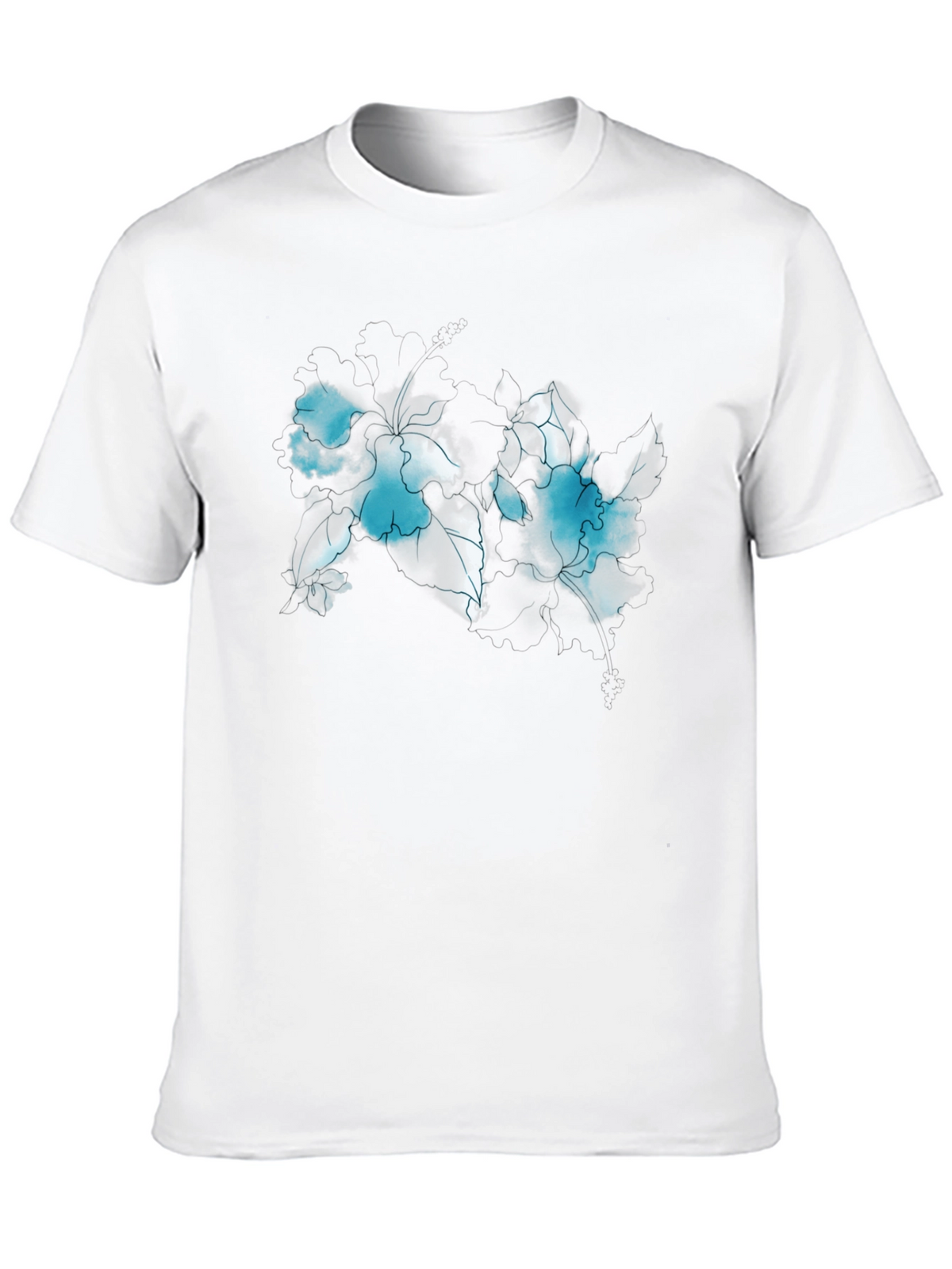 Abstract World Map Black T-Shirt