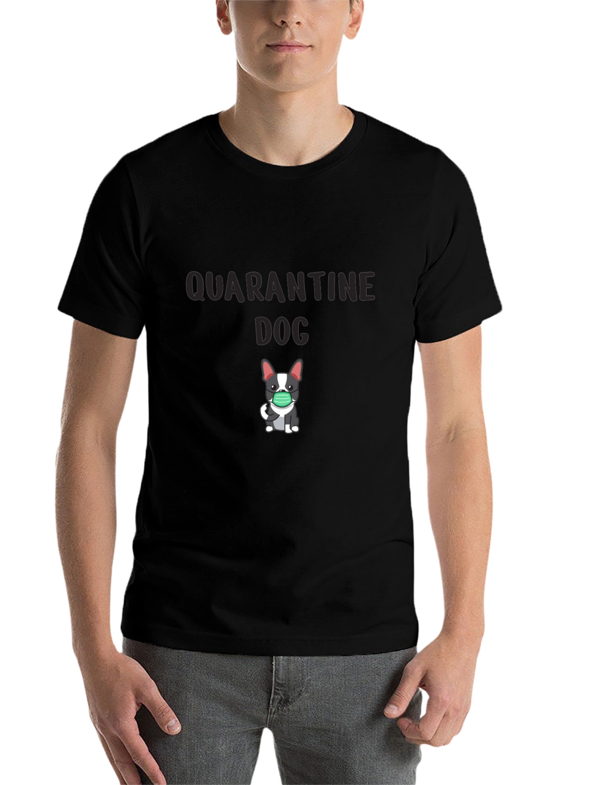 Quarantine Dog Graphic T-Shirt