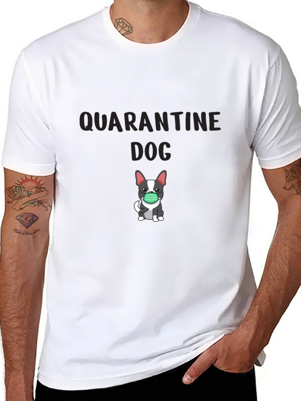 Quarantine Dog Graphic T-Shirt