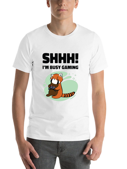 Gamer Red Panda Graphic T-Shirt