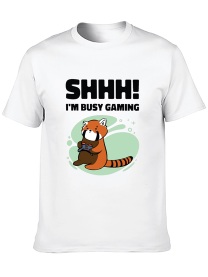 Gamer Red Panda Graphic T-Shirt