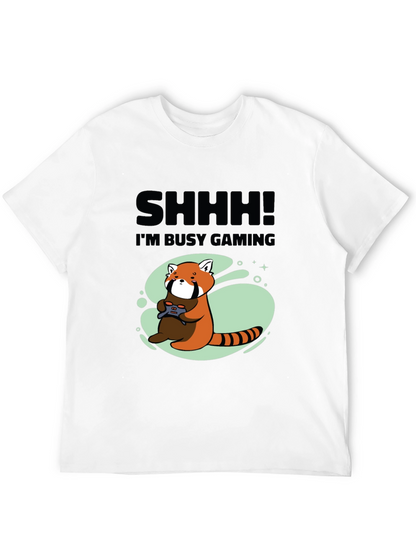 Gamer Red Panda Graphic T-Shirt