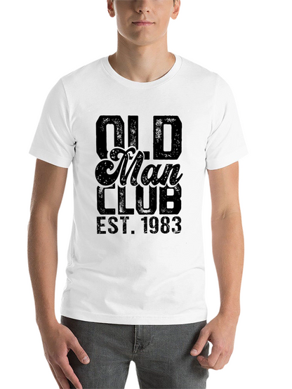 Old Man Club EST. 1983 Black Graphic T-Shirt