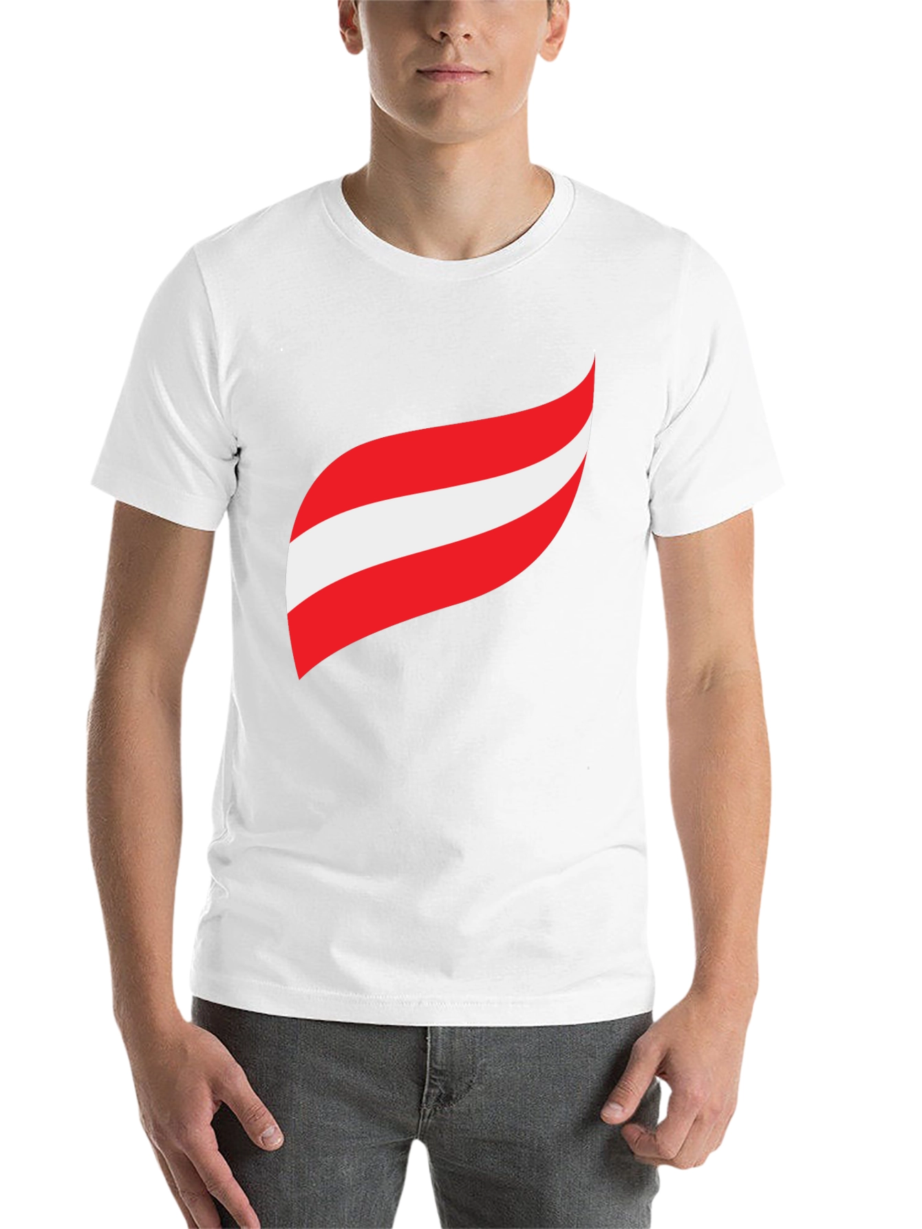 Austria Flag Inspired Graphic T-Shirt