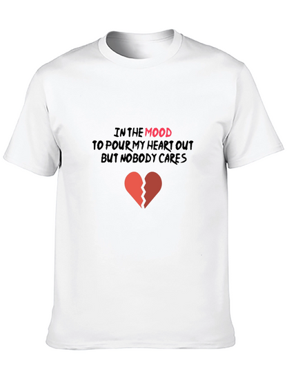 Heartbroken Mood Black Tee
