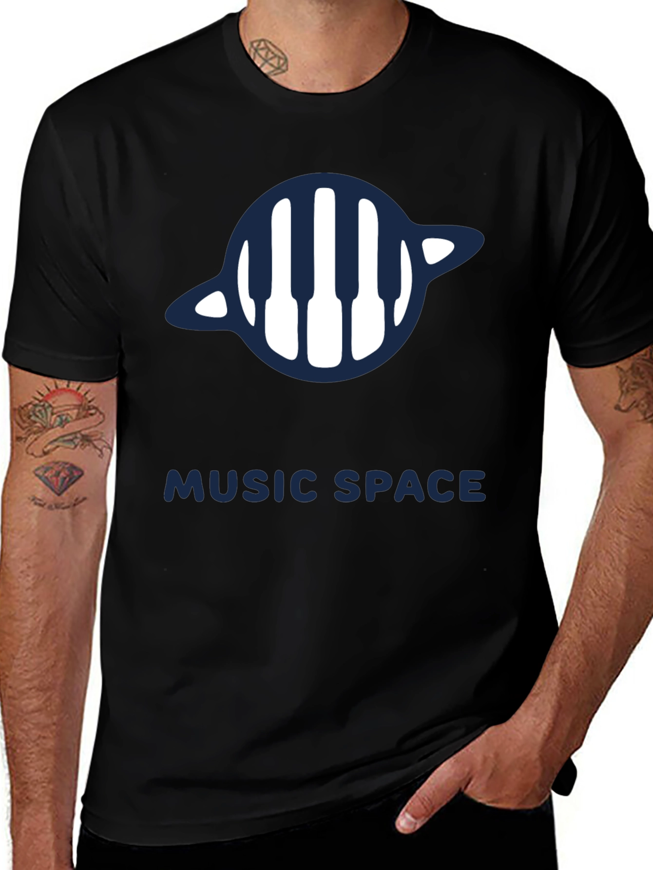 Music Space Graphic Tee - Stylish & Comfortable