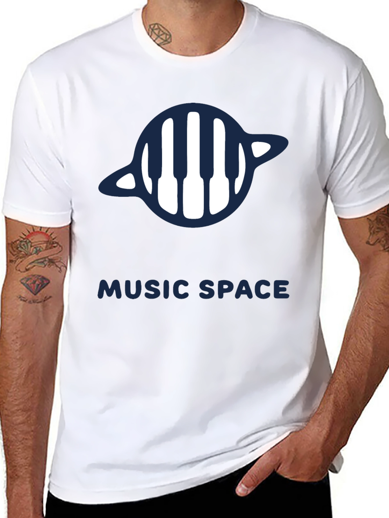 Music Space Graphic Tee - Stylish & Comfortable