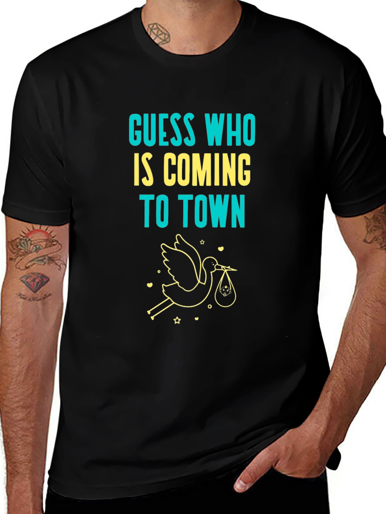 Guess Who Baby Announcement T-Shirt