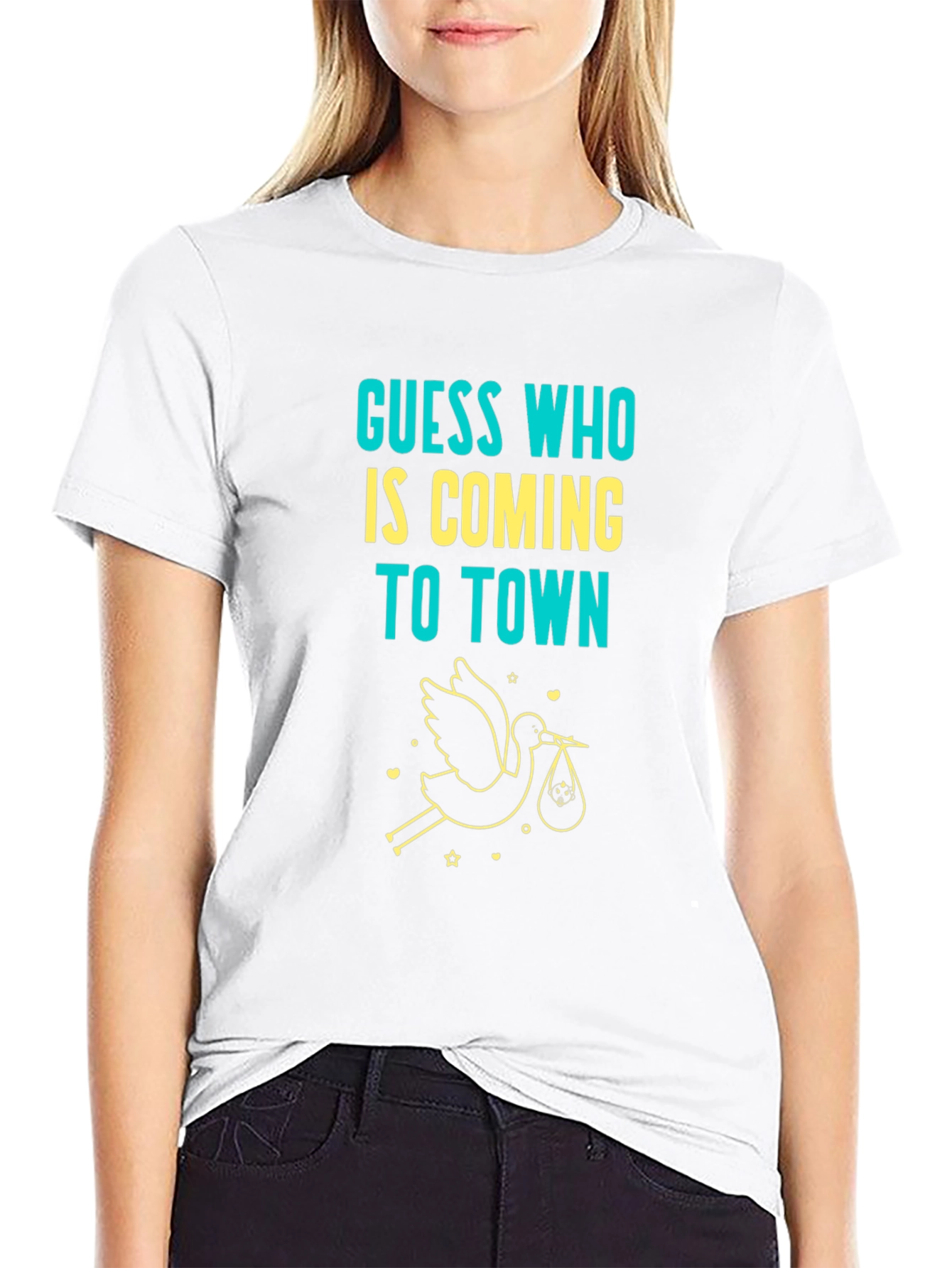 Guess Who Baby Announcement T-Shirt