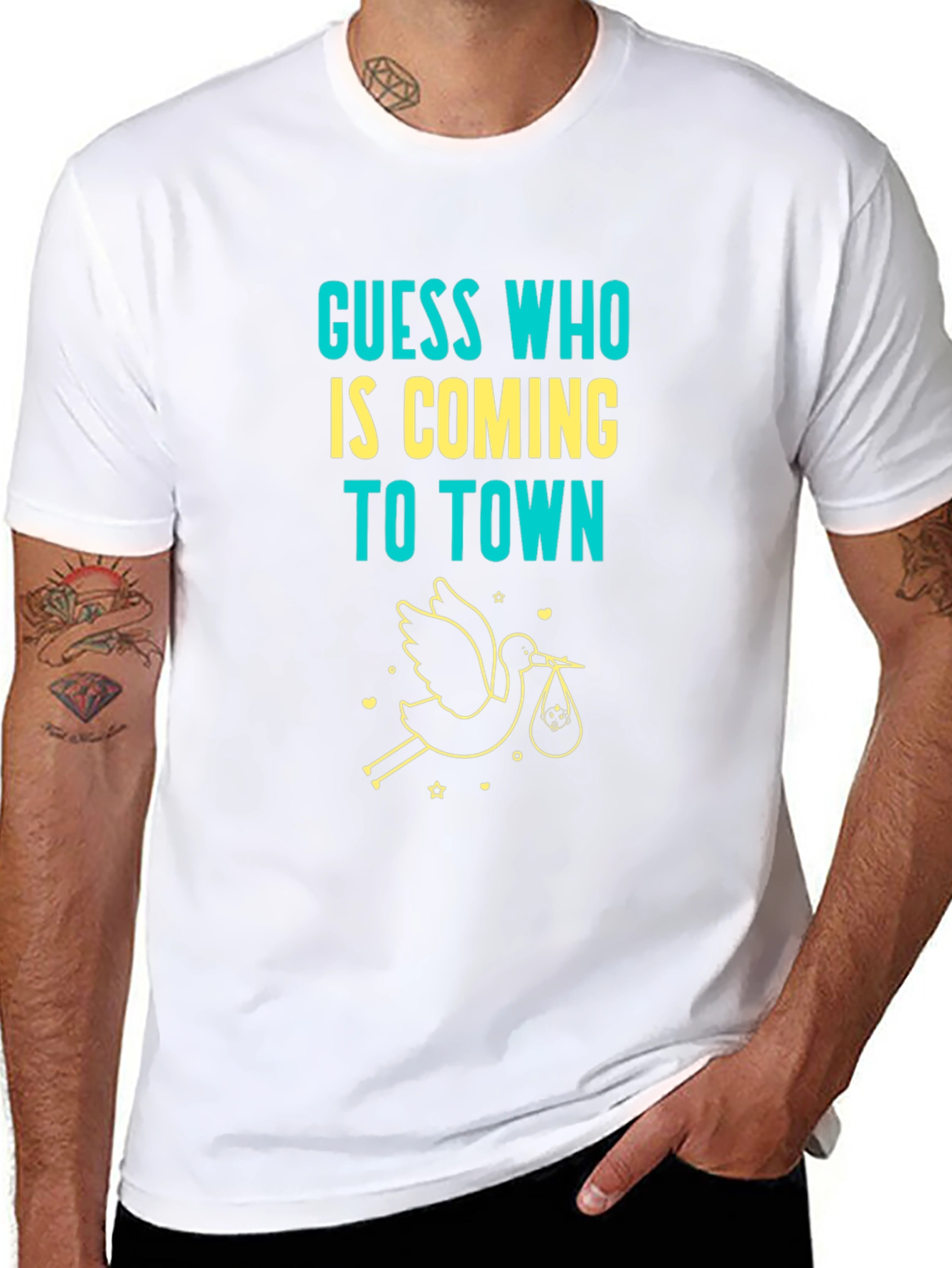 Guess Who Baby Announcement T-Shirt