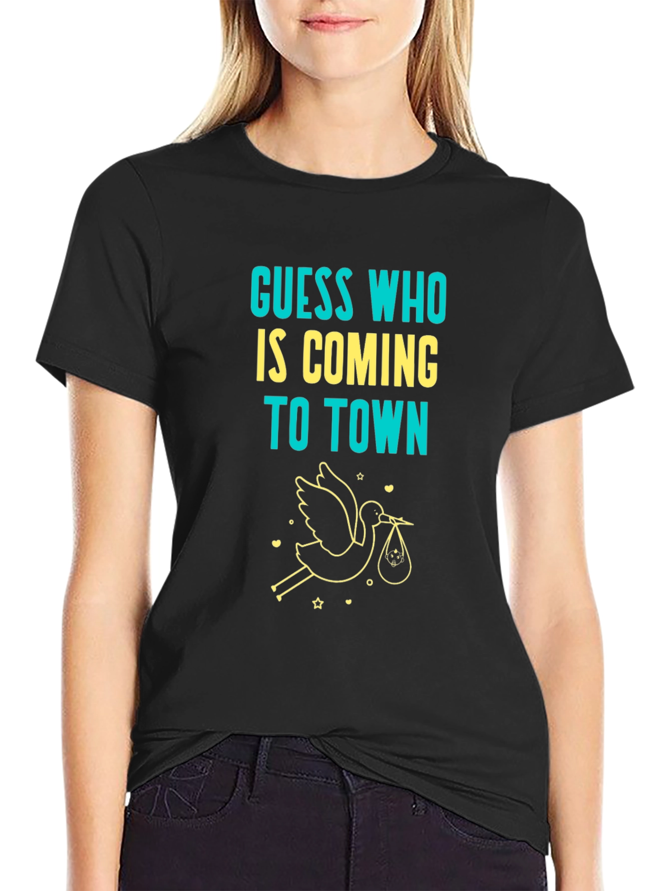 Guess Who Baby Announcement T-Shirt