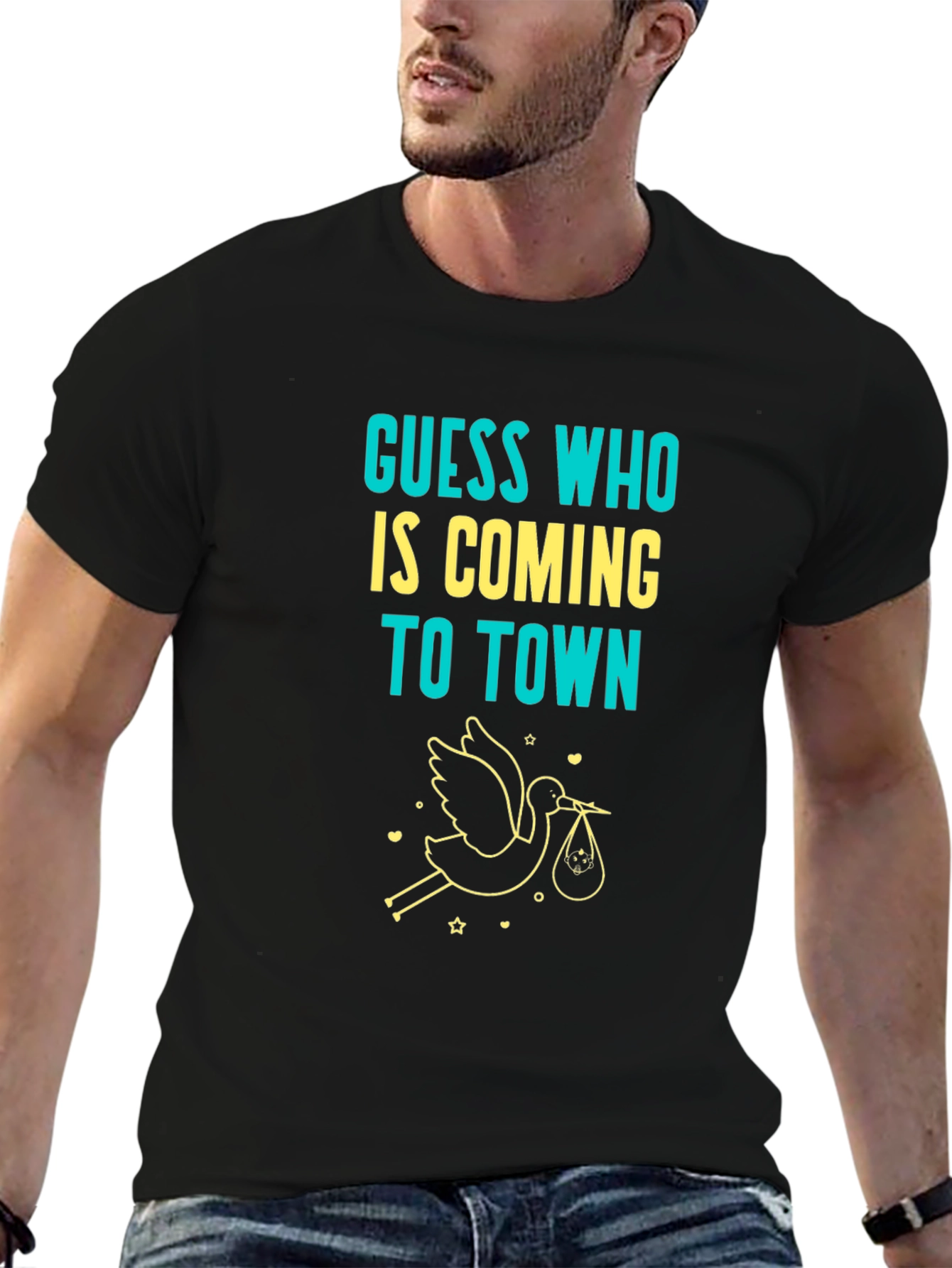 Guess Who Baby Announcement T-Shirt