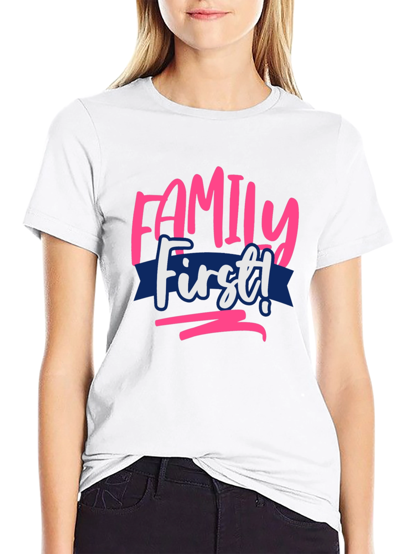 Family First Graphic Tee - Black