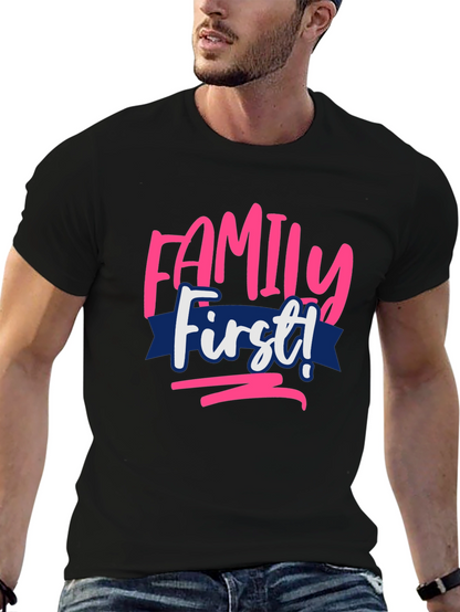 Family First Graphic Tee - Black