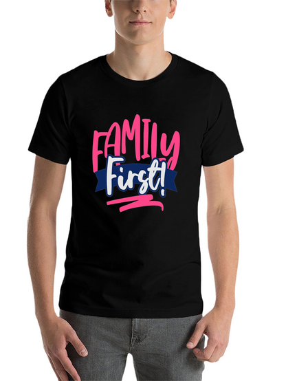 Family First Graphic Tee - Black