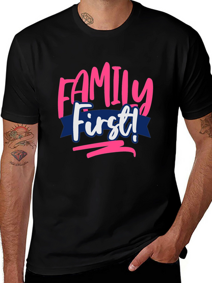 Family First Graphic Tee - Black