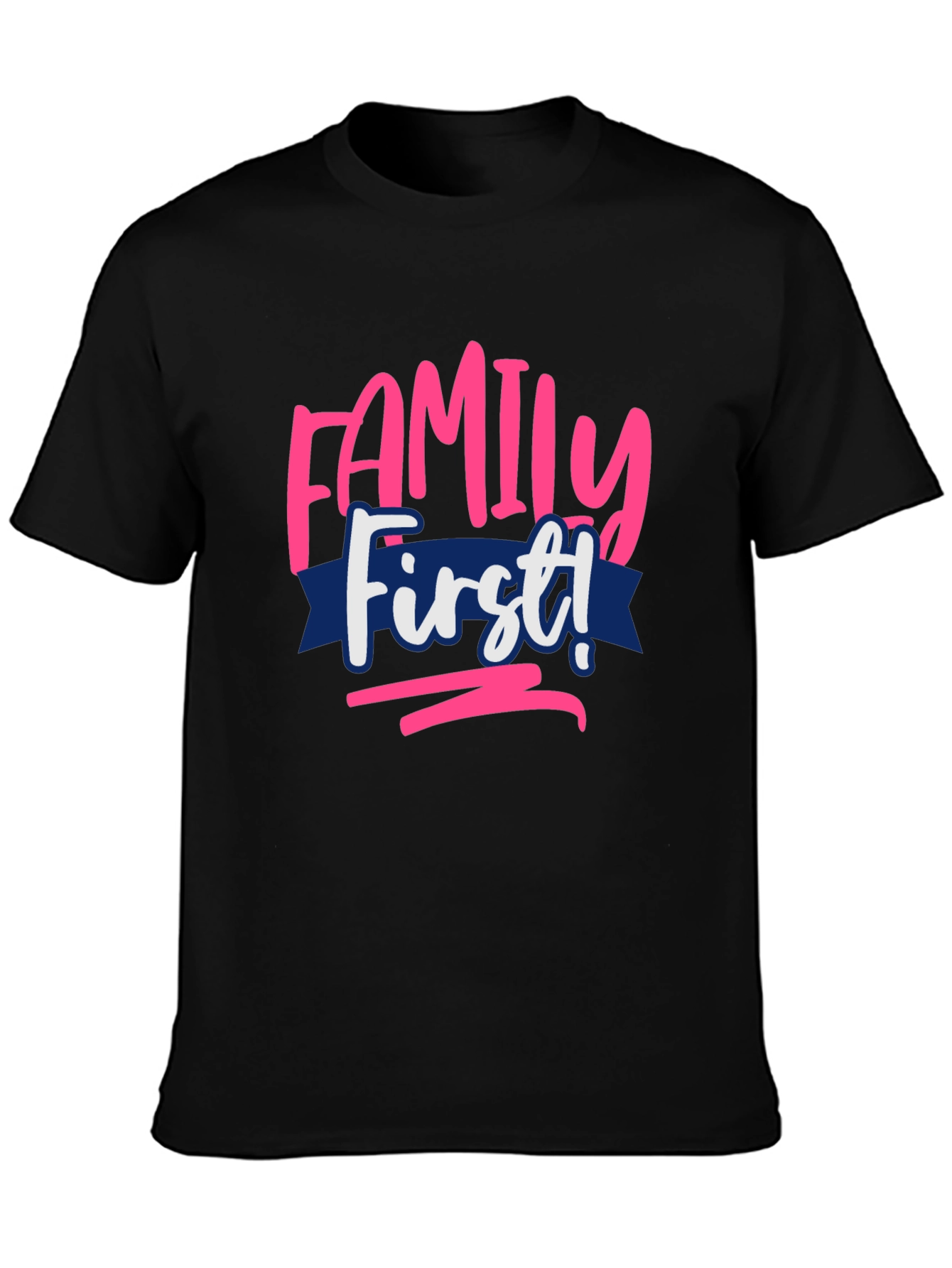 Family First Graphic Tee - Black