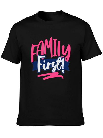 Family First Graphic Tee - Black