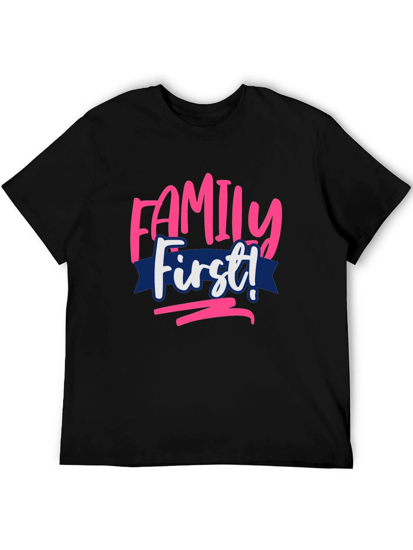 Family First Graphic Tee - Black