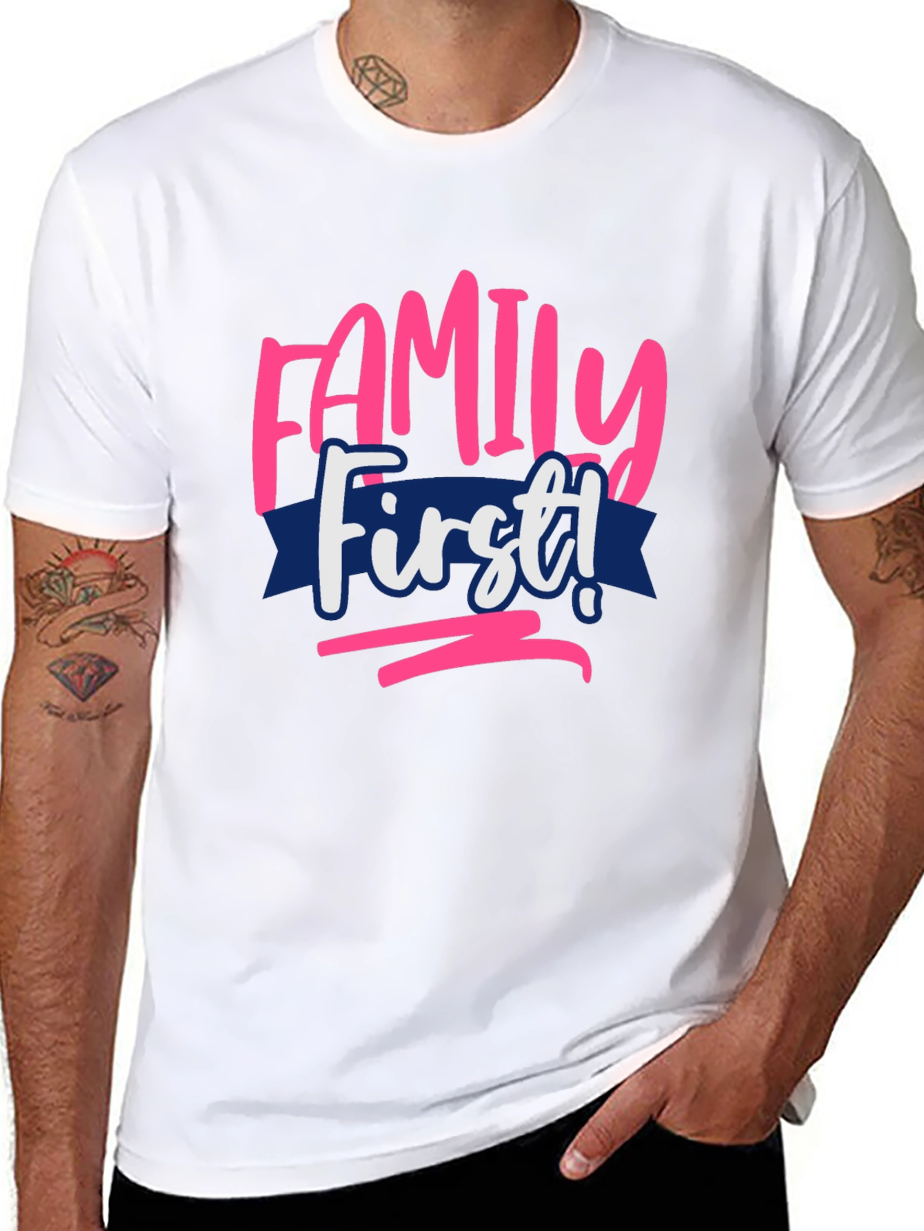 Family First Graphic Tee - Black