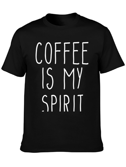 Coffee Is My Spirit Graphic Tee - Black T-Shirt