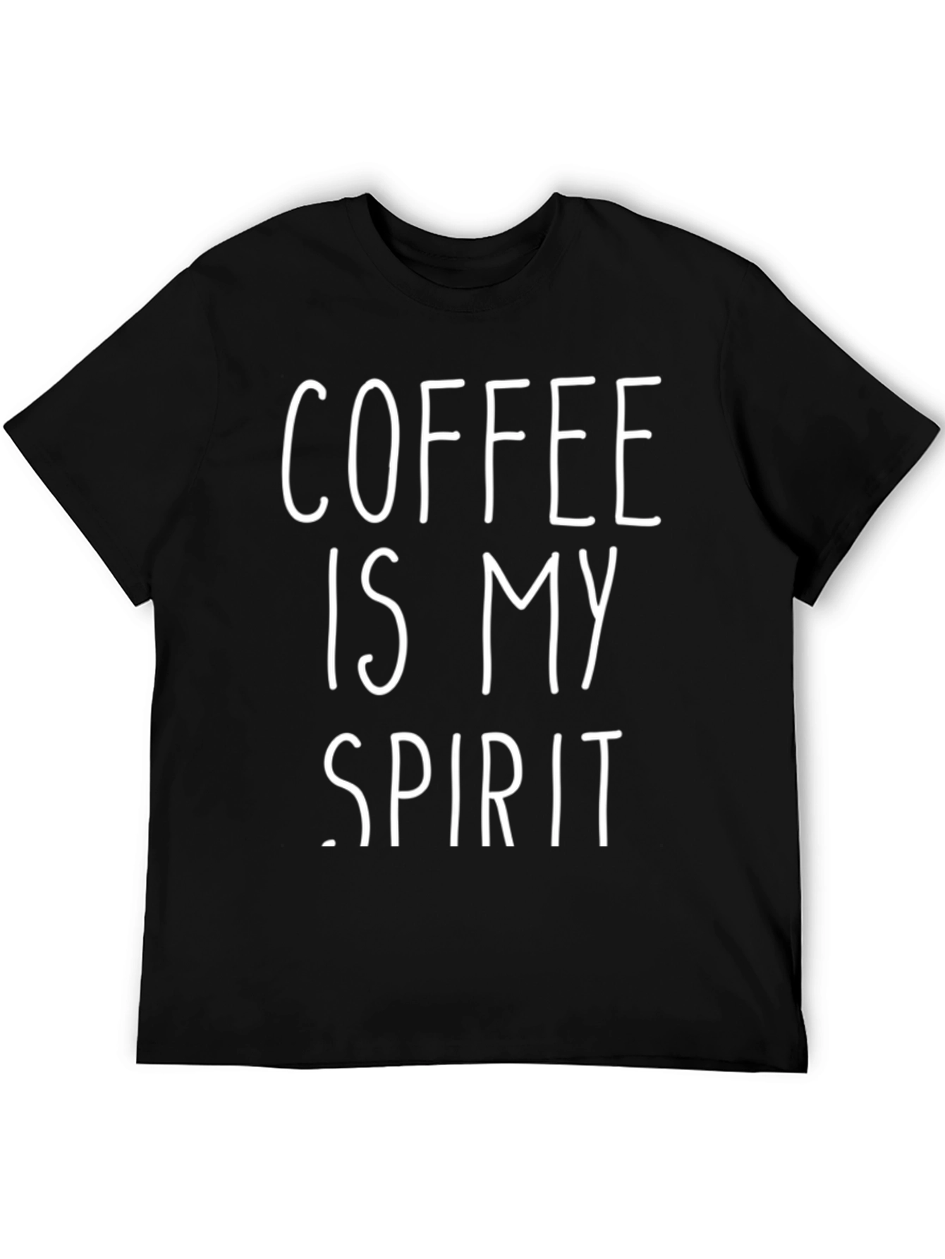 Coffee Is My Spirit Graphic Tee - Black T-Shirt