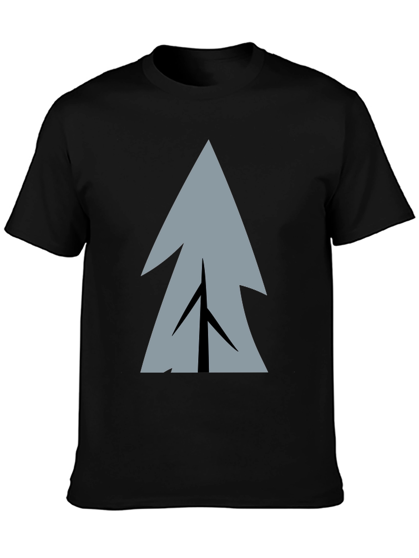 Geometric Tree Graphic Print T-Shirt