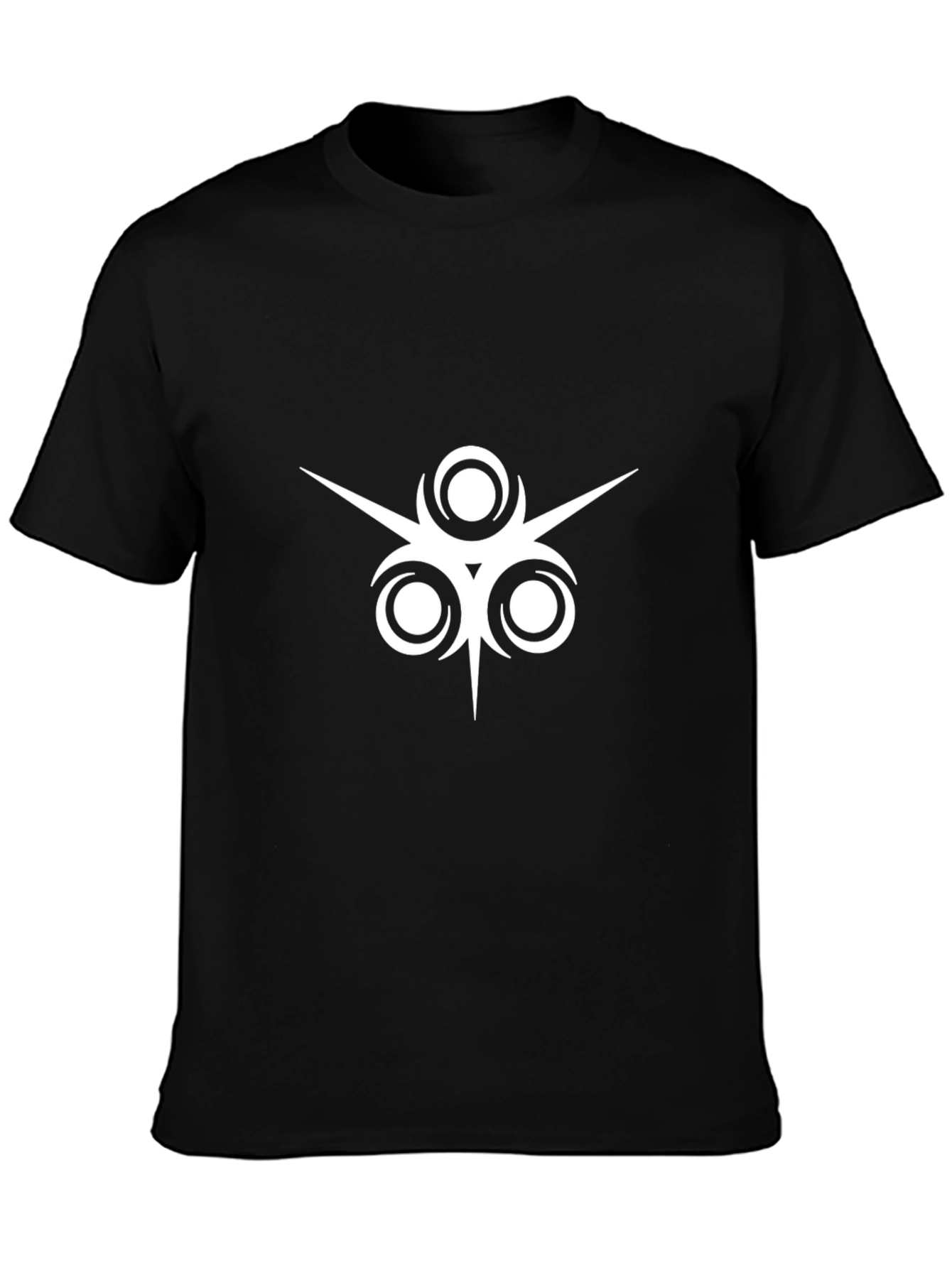 Abstract Graphic Print Black T-Shirt
