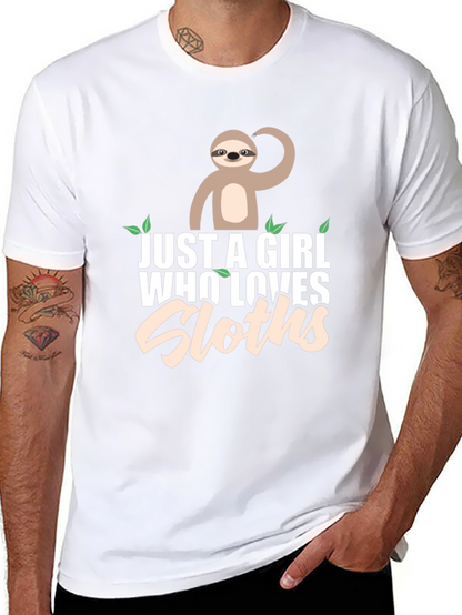 Just A Girl Who Loves Sloths T-Shirt
