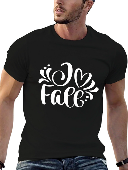 I Heart Fall Black Graphic Tee
