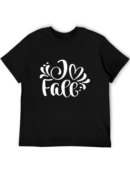 I Heart Fall Black Graphic Tee