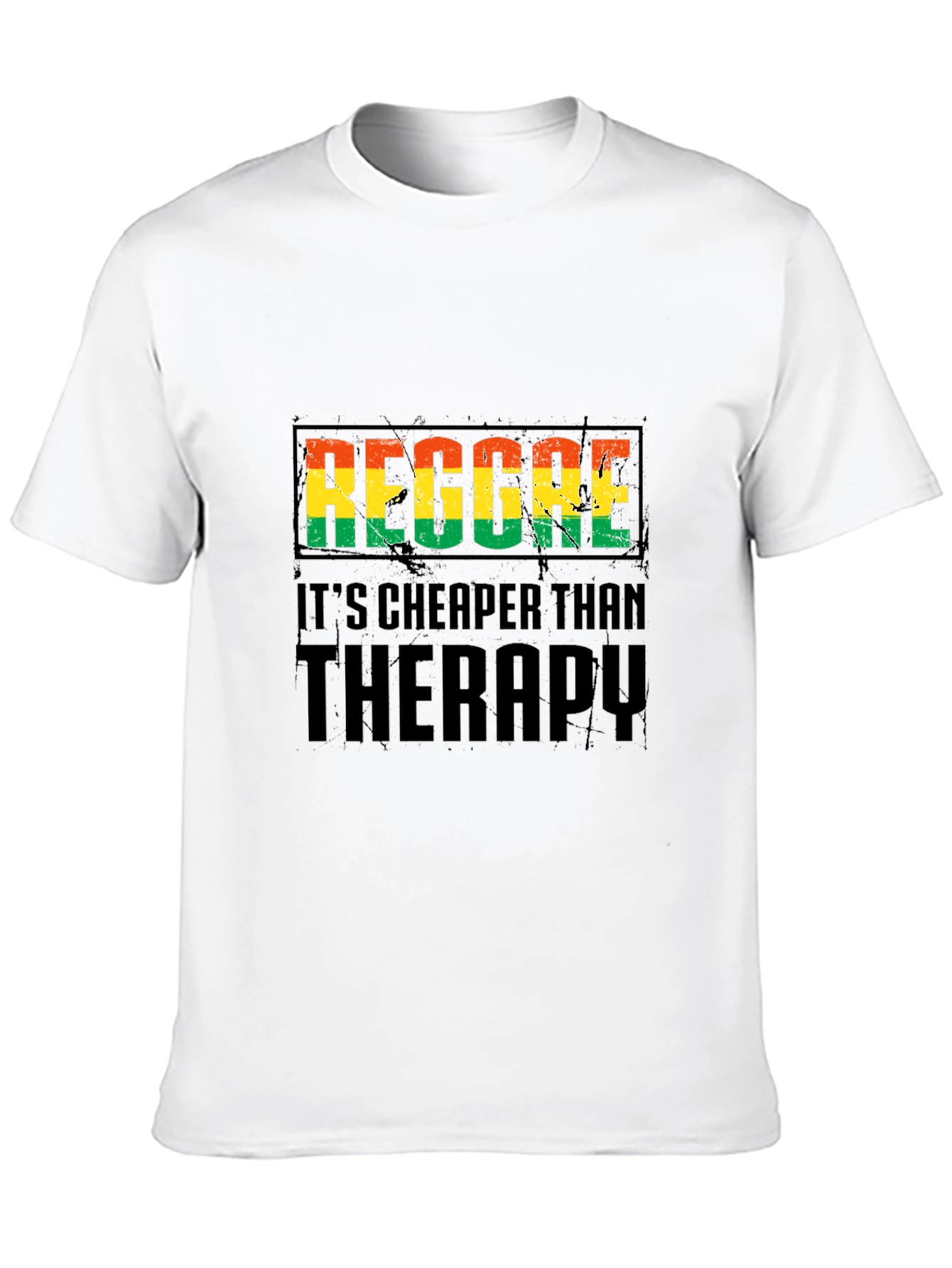 Reggae Cheaper Than Therapy Black T-Shirt
