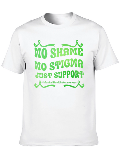 Mental Health Awareness Tee - No Shame No Stigma