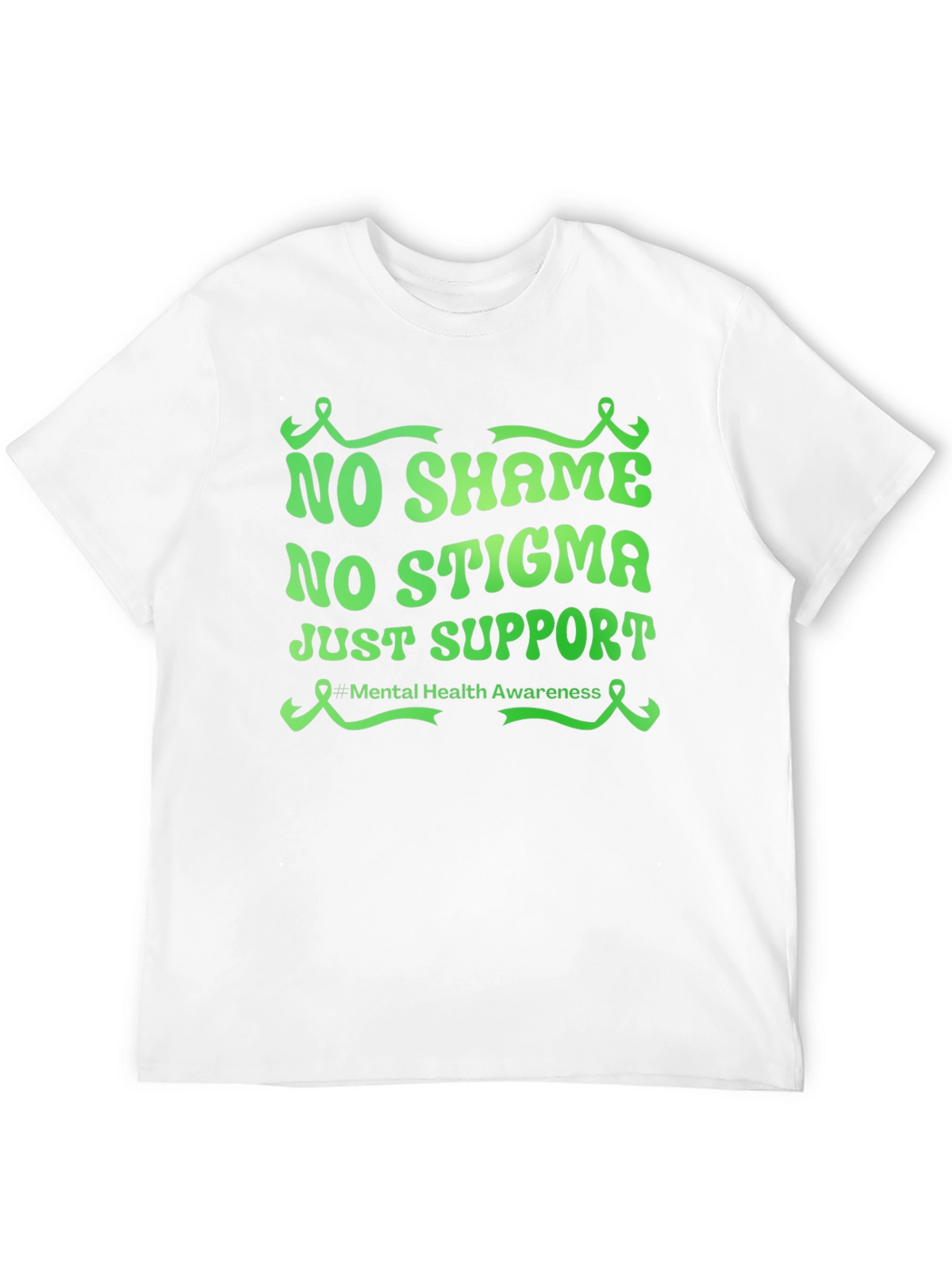 Mental Health Awareness Tee - No Shame No Stigma