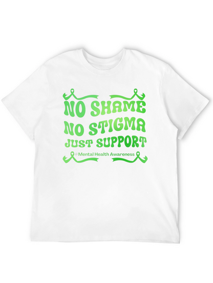 Mental Health Awareness Tee - No Shame No Stigma