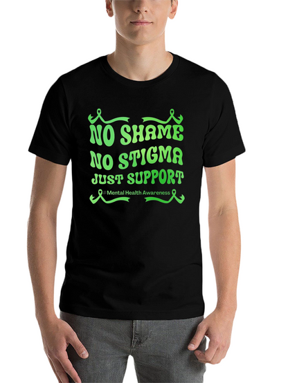 Mental Health Awareness Tee - No Shame No Stigma