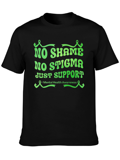 Mental Health Awareness Tee - No Shame No Stigma