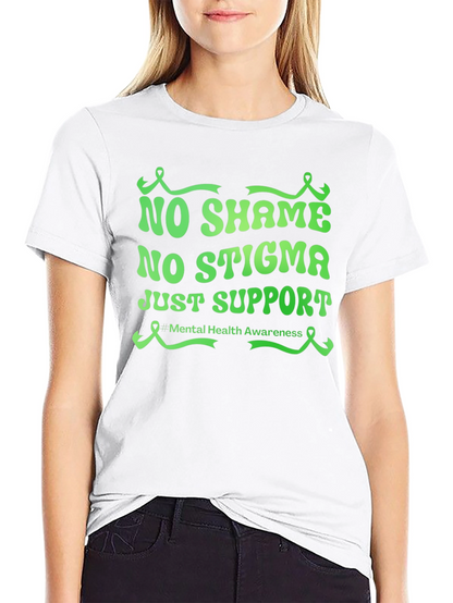 Mental Health Awareness Tee - No Shame No Stigma
