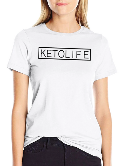 KetoLife Black Graphic T-Shirt