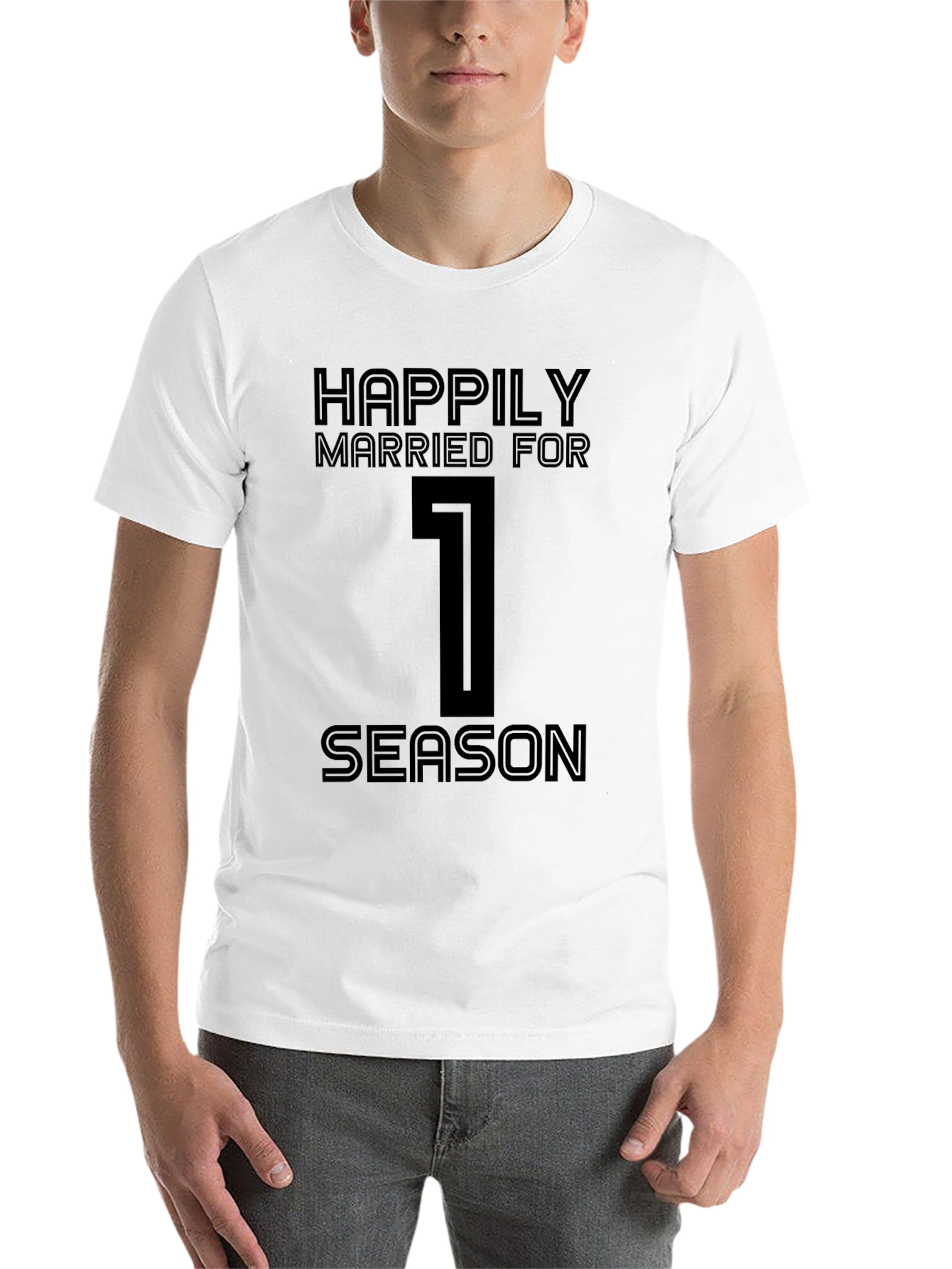 Happily Married For 1 Season Black T-Shirt