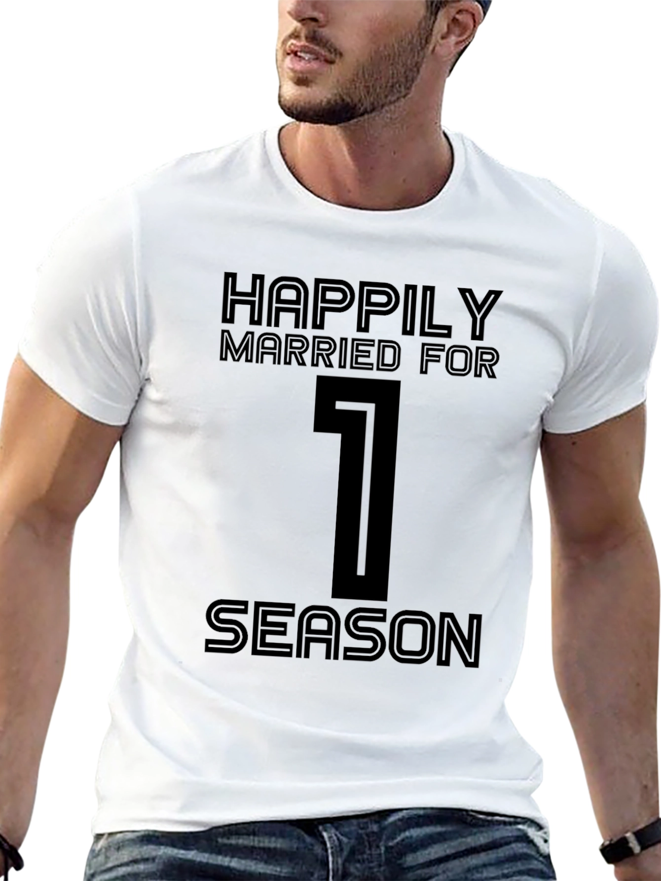 Happily Married For 1 Season Black T-Shirt