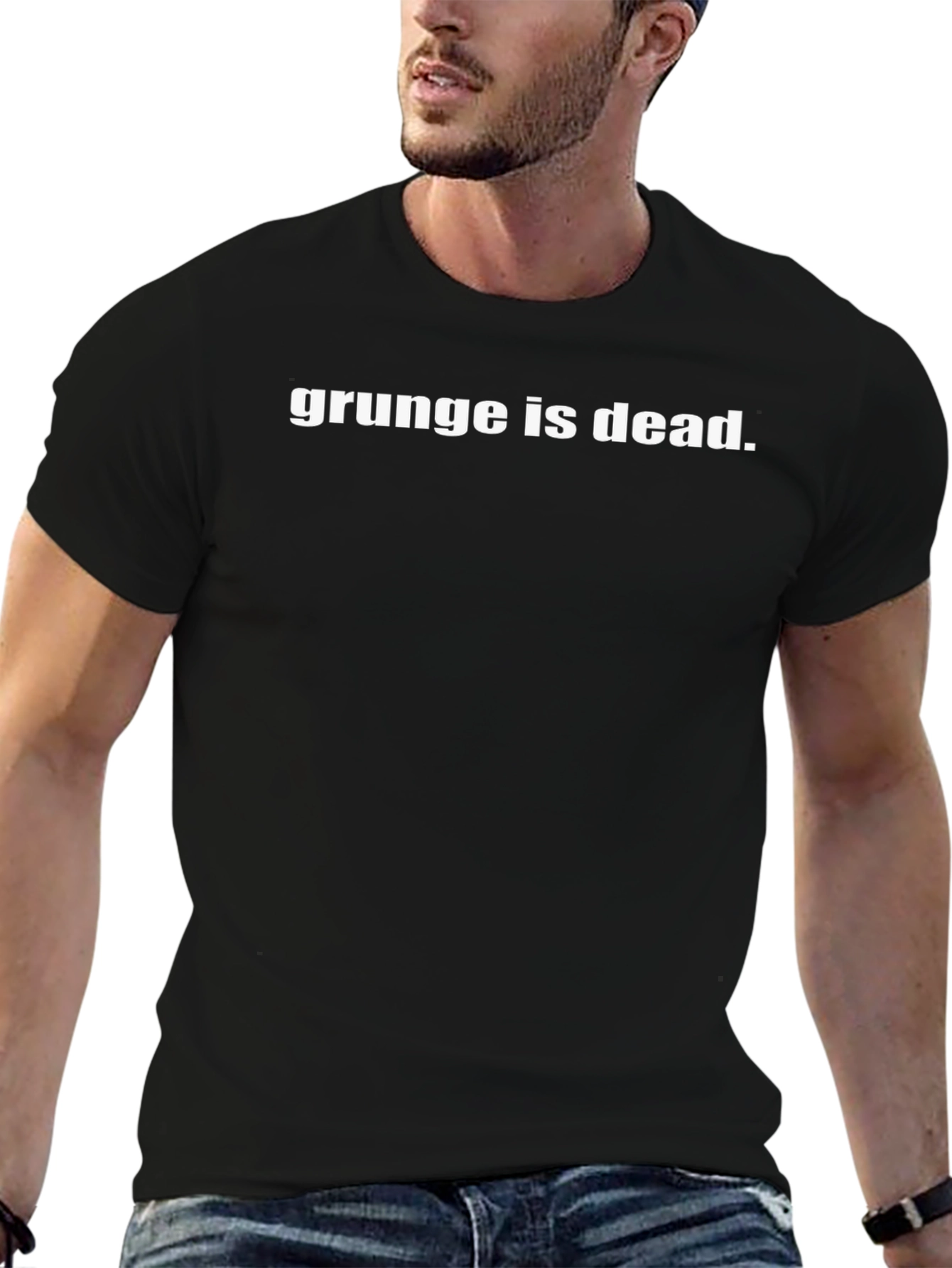 Grunge is Dead T-Shirt - Black Cotton