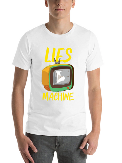 Lies Machine Graphic Tee - Retro TV Humor