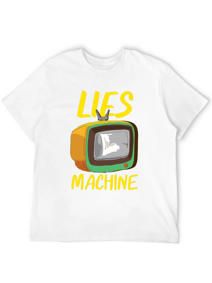 Lies Machine Graphic Tee - Retro TV Humor